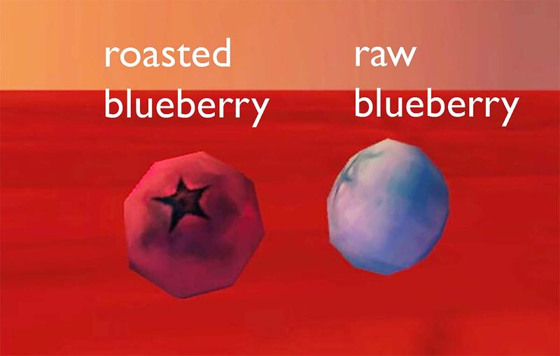 File:Blueberries raw and roasted.jpg