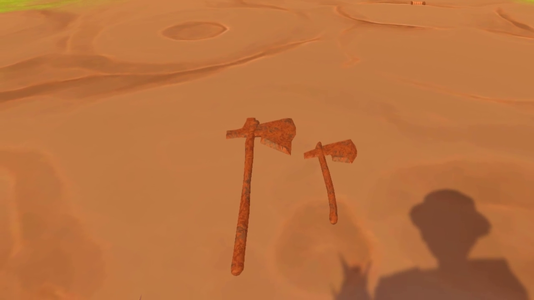 Large and Small Rusty Axes